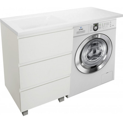 Тумба напольная с раковиной-столешницей Эстет Dallas Luxe 100 см L, 3 ящика ФР-00002317 - фото 