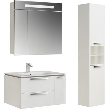 Пенал подвесной Roca Lago 35 см с корзиной 857297806, белый - фото 6