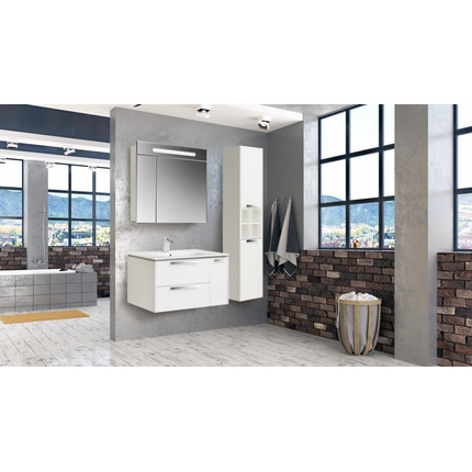 Пенал подвесной Roca Lago 35 см с корзиной 857297806, белый - фото 5