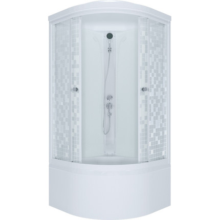 Душевая кабина Triton Стандарт Б ДН4 Аква Мозаика 90х90 см, белый/узор - фото 