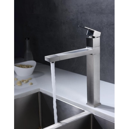 Смеситель для кухни Oulin OL-8015, сатин - фото 4