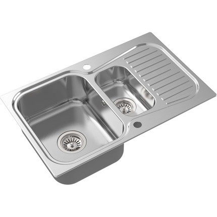 Кухонная мойка Oulin OL-359S 1 мм, нержавеющая сталь - фото 