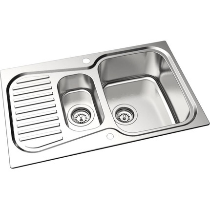 Кухонная мойка Oulin OL-359S 1 мм, нержавеющая сталь - фото 4