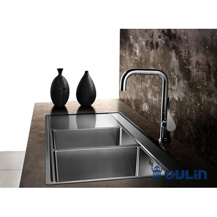 Кухонная мойка Oulin OL-FTR201R 1,2 мм, нержавеющая сталь - фото 4