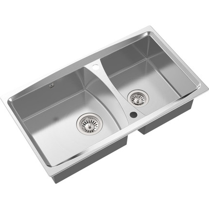 Кухонная мойка Oulin OL-S8203 1,2 мм, нержавеющая сталь - фото 