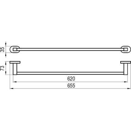 Держатель для полотенец CR 310 Ravak Chrome X07P192 - фото 2