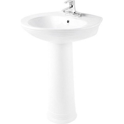 Раковина с пьедесталом Creo Ceramique Marseille 63 см - фото, картинка  Раковина с пьедесталом Creo Ceramique Marseille 63 см - фото