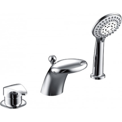 Смеситель для ванны Bravat Cascade Cobra F5140197CP-1-RUS - фото 