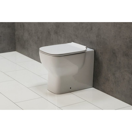 Унитаз приставной безободковый BelBagno Vaso BB127CB - фото 4