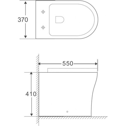 Унитаз приставной безободковый BelBagno Ancona BB1224CBR-P - фото 3