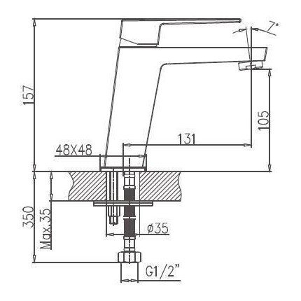 Смеситель для раковины Haiba HB10191 - фото 2