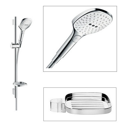 Душевой гарнитур Hansgrohe Raindance Select 120 Unica Set 26620400, белый/хром - фото 4