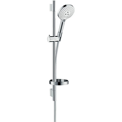 Душевой гарнитур Hansgrohe Raindance Select S 120 26630400, белый/хром - фото, картинка  Душевой гарнитур Hansgrohe Raindance Select S 120 26630400, белый/хром - фото