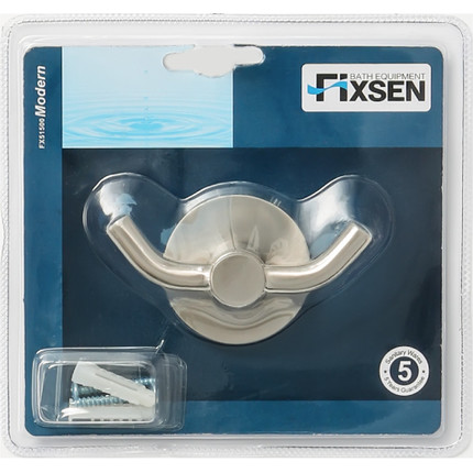 Двойной крючок Fixsen Modern FX-51505, сатин - фото 2