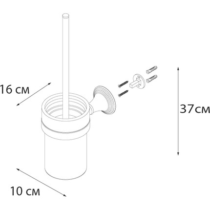 Ершик для унитаза Fixsen Best FX-71613 - фото 3