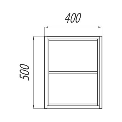 Модуль подвесной открытый Акватон Брук 40 см 1A201201BCDF0, белый/дуб феррара - фото 2