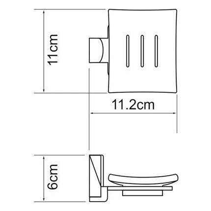 Мыльница WasserKraft Exter K-5229, цвет светлая бронза - фото 4