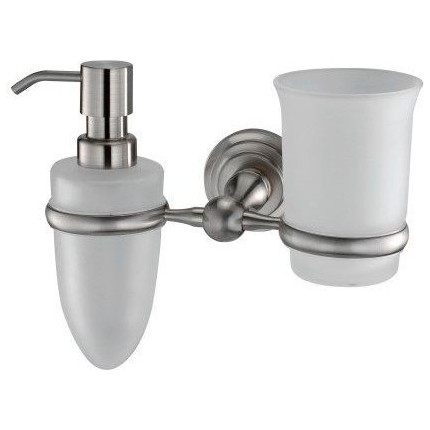 Дозатор для жидкого мыла со стаканом WasserKraft Ammer K-7089 - фото 