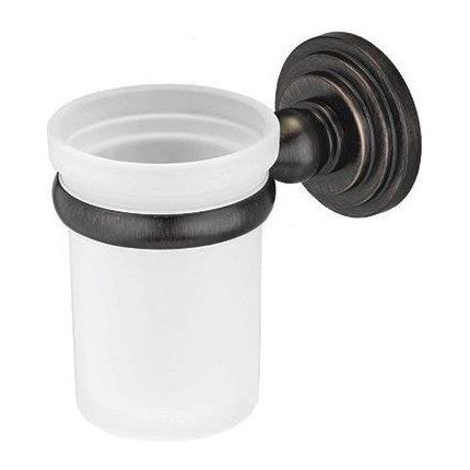 Стакан для зубных щеток WasserKraft Isar K-7328, цвет тёмная бронза - фото 