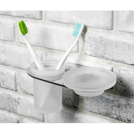 Стакан с мыльницей WasserKraft Kammel K-8326 - фото 2