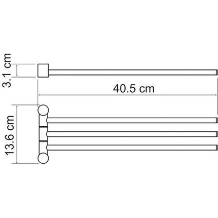 Полотенцедержатель WasserKraft Ammer K-1933 - фото 5