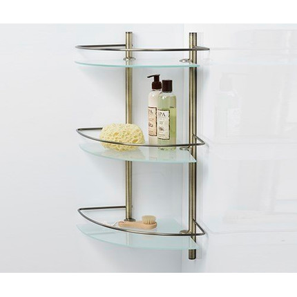 Полка стеклянная WasserKraft Exter K-3533 30 см, цвет светлая бронза - фото, картинка 2 Полка стеклянная WasserKraft Exter K-3533 30 см, цвет светлая бронза - фото 2