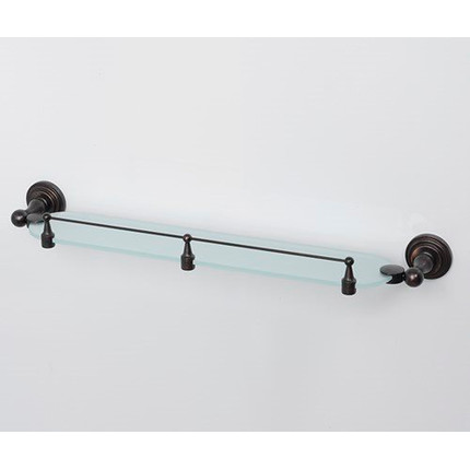 Полка стеклянная WasserKraft Isar K-7344 60 см, цвет тёмная бронза - фото 2