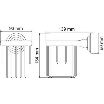 Держатель для освежителя WasserKraft Ammer K-7045 - фото 4