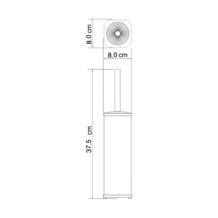 Ёршик для унитаза напольный WasserKraft K-1117 - фото 5