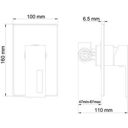Смеситель для душа WasserKraft Alme 1551 - фото 3