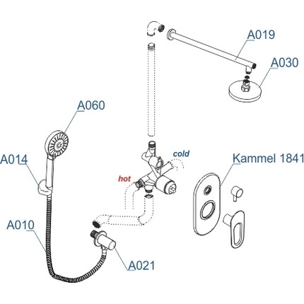 Душевая система для душа WasserKraft A16830 - фото 9