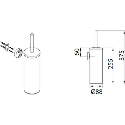 Ершик для унитаза Fixsen Hotel FX-31013 - фото 2
