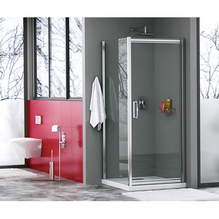 Душевое ограждение WasserKraft Salm 100х80 см 27I17, хром/прозрачное - фото 4