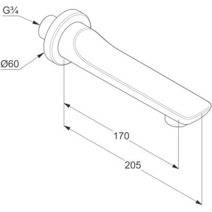 Излив для ванны Kludi Balance 5250391, белый - фото 2
