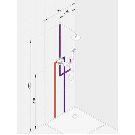 Душевая система для душа Kludi Bozz 386300576 - фото 2