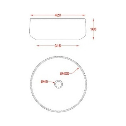 Раковина-чаша ArtCeram Cognac 40 см COL001 01 00 bi - фото 4