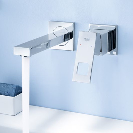 Смеситель для раковины настенный Grohe Eurocube 19895000 - фото, картинка 2 Смеситель для раковины настенный Grohe Eurocube 19895000 - фото 2