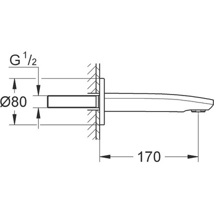 Излив для ванны Grohe Eurostyle Cosmopolitan 13276002 - фото 2