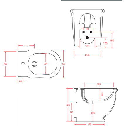 Биде напольное ArtCeram Hermitage HEB001 01 00 bi - фото 9