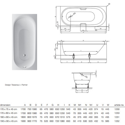 Ванна cтальная Bette Comodo 180х80 см 1251-000 PLUS AR - фото 5
