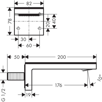 Излив для ванны Axor MyEdition 47412000, хром/орех - фото 2