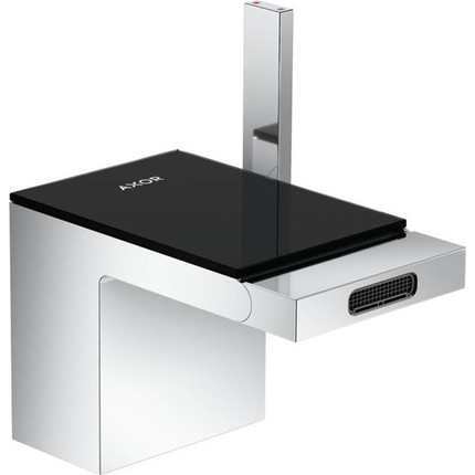 Смеситель для биде Axor MyEdition 47212000, хром/чёрное стекло, Цвет производителя: хром, чёрное стекло - фото 
