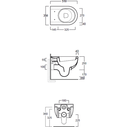 Унитаз подвесной Simas E-Line EL18bi - фото 4