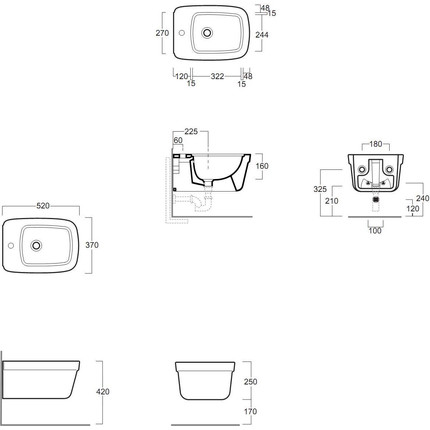 Биде подвесное Simas Evolution EVO19bi*1 - фото 7