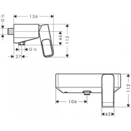 Смеситель для душа Axor Urquiola 11620000 - фото 2