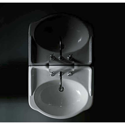 Раковина подвесная Globo Paestum 60 см PA057.BI*1 - фото, картинка 2 Раковина подвесная Globo Paestum 60 см PA057.BI*1 - фото 2