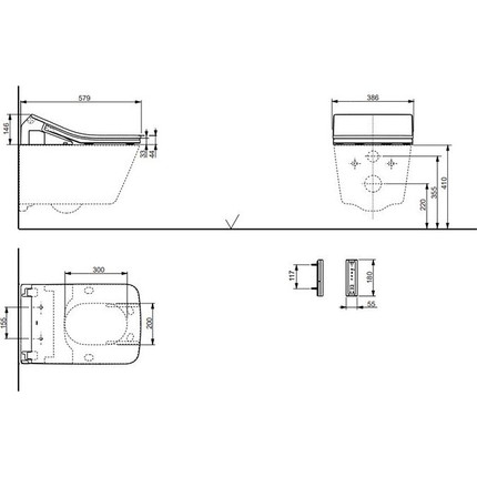 Унитаз подвесной Toto SP CW522EY - фото 5