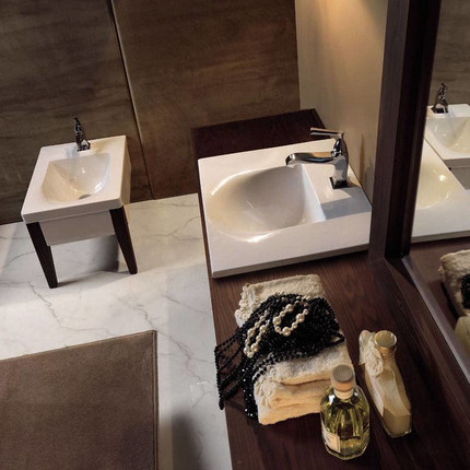 Раковина врезная на столешницу Kerasan Bentley 55 см 394201*1 - фото 2