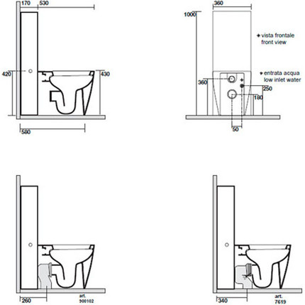 Унитаз-компакт Kerasan Ego 321601 - фото 5