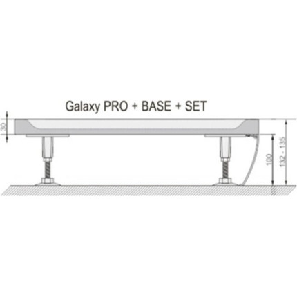 Панель с креплением Ravak Perseus Pro 100 см Set XA83A001010 - фото 2